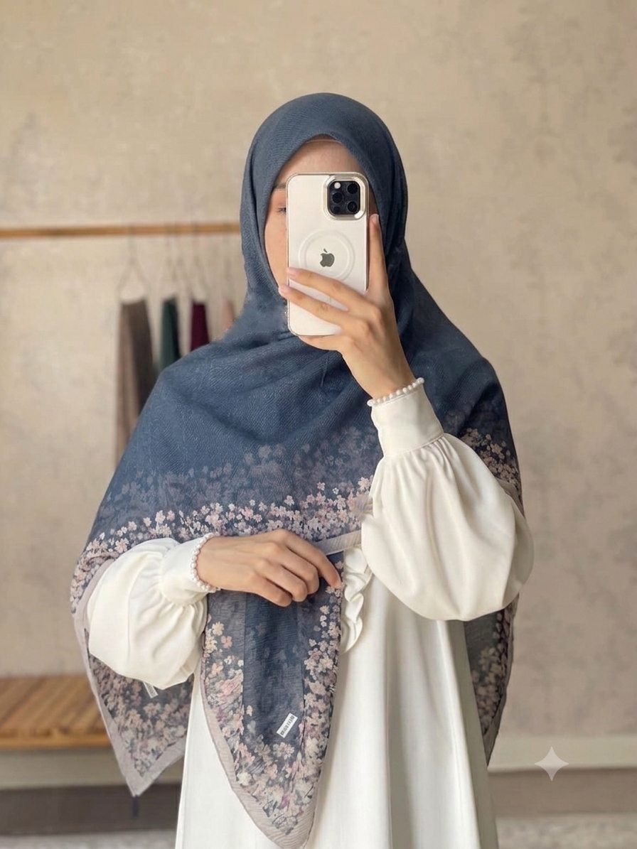 روسری برشکا منگوله دار